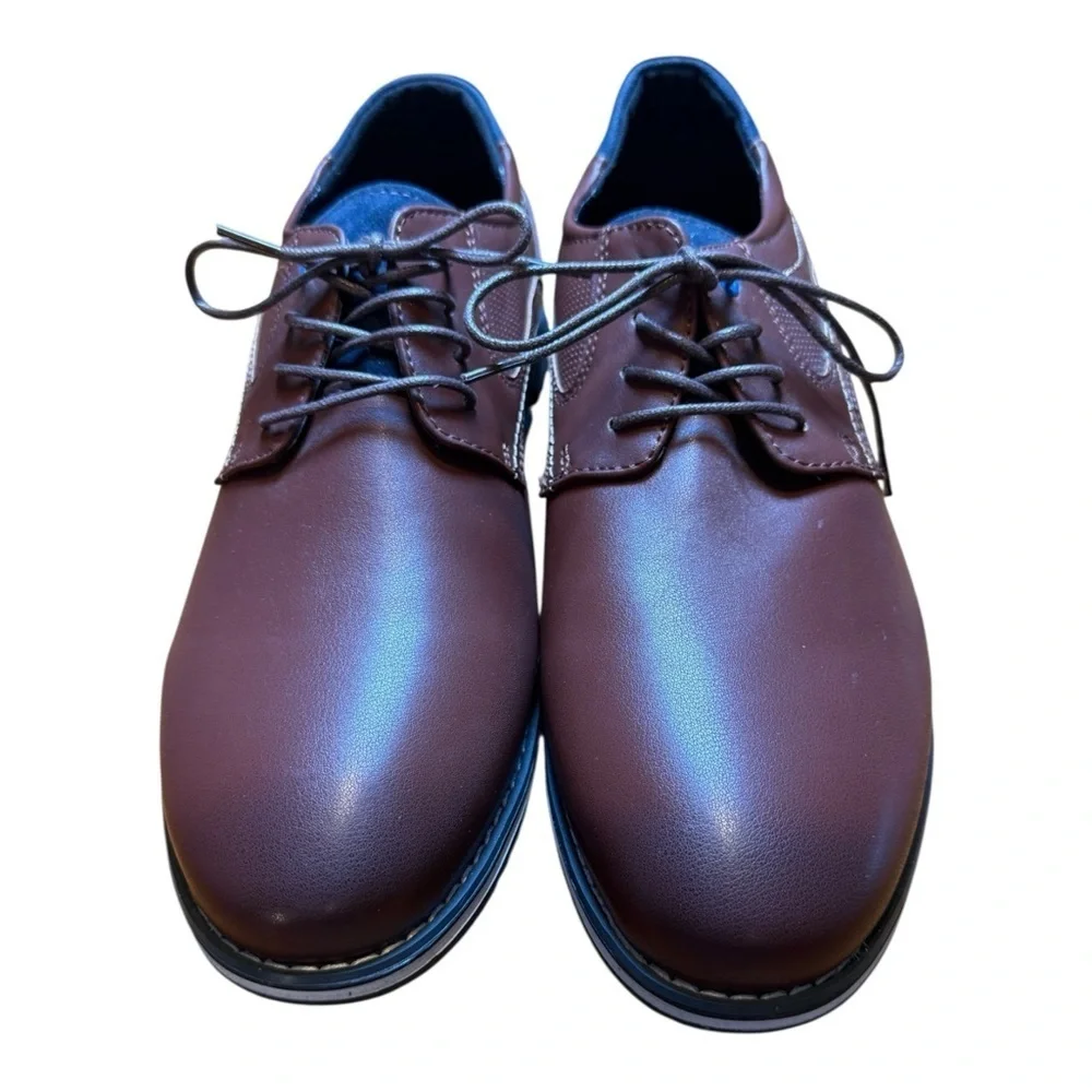 Gatsby Men's Leather Lisse Oxford Lace-Up Orthopedic Shoes Brown Size 10AA New